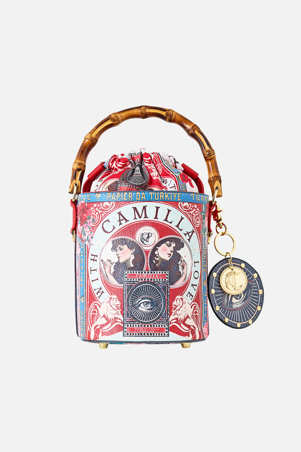 DRAWSTRING BUCKET BAG WITH KEYRING HIGH CLASS HOOKAH