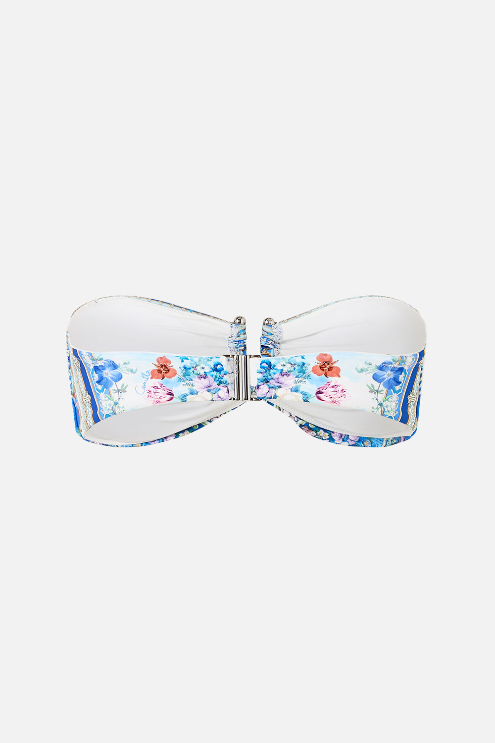BANDEAU BIKINI TOP WITH U RING FRONT TRIM OTTOMAN OPULENCE