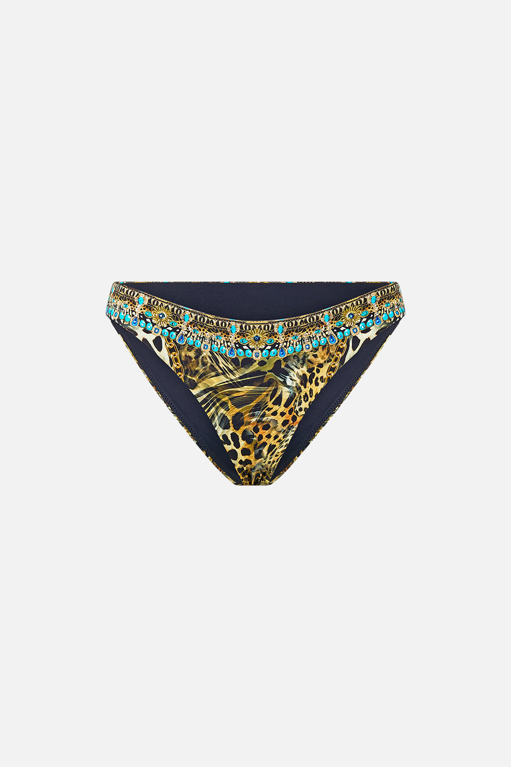 MINI PARTE INFERIOR DE BIKINI REGULAR ESTAMPADO FELINO FOLCLÓRICO