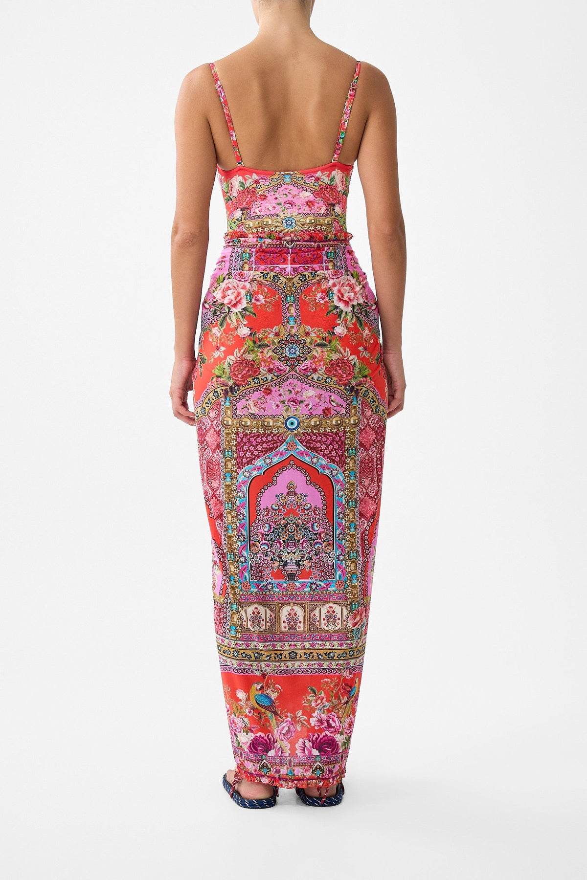 MULTI WEAR LONG SARONG WITH FRILL EDGE HEIRLOOM EMPIRE