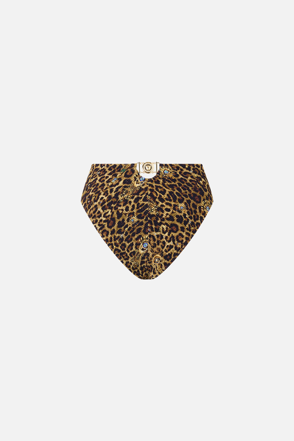 BRAGUITA DE BIKINI DE CINTURA ALTA ELÁSTICA ARRUGADA CON RIBETE TRASERO FELINE FOLKLORE