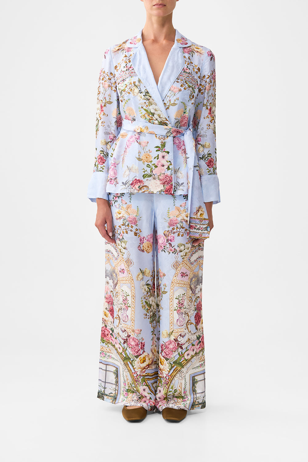 PYJAMA SUIT JACKET TILED IN TIME