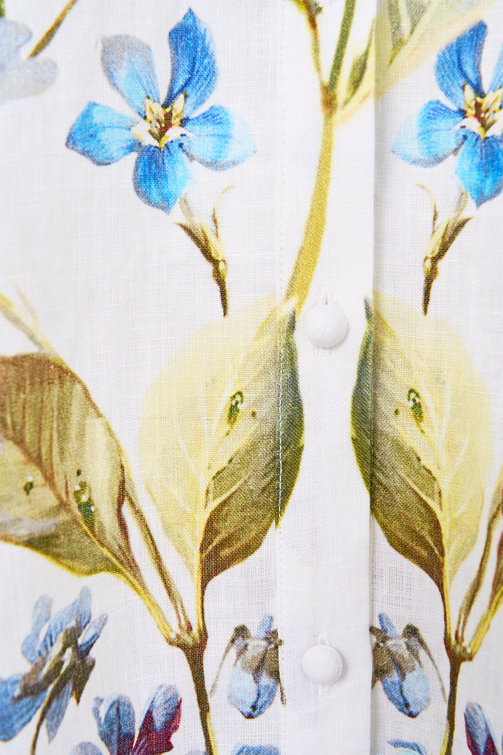 The CAMILLA waist tie shirt dress from our print botanical ballads