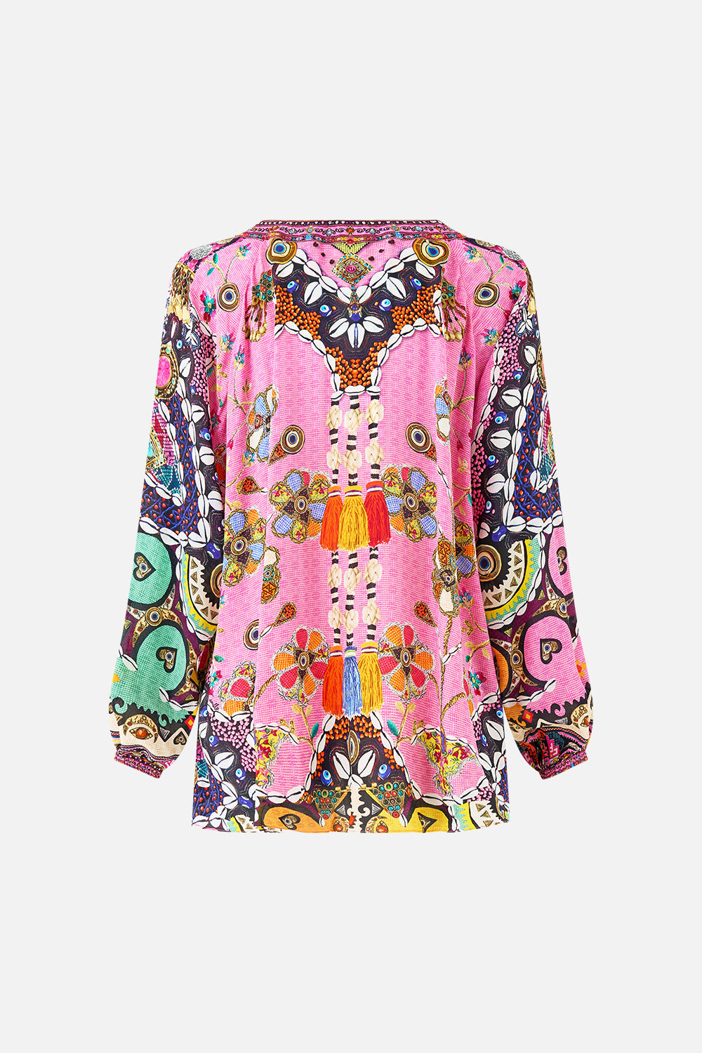 BLUSA CON CORDONES DE PATCHWORK PANORAMA