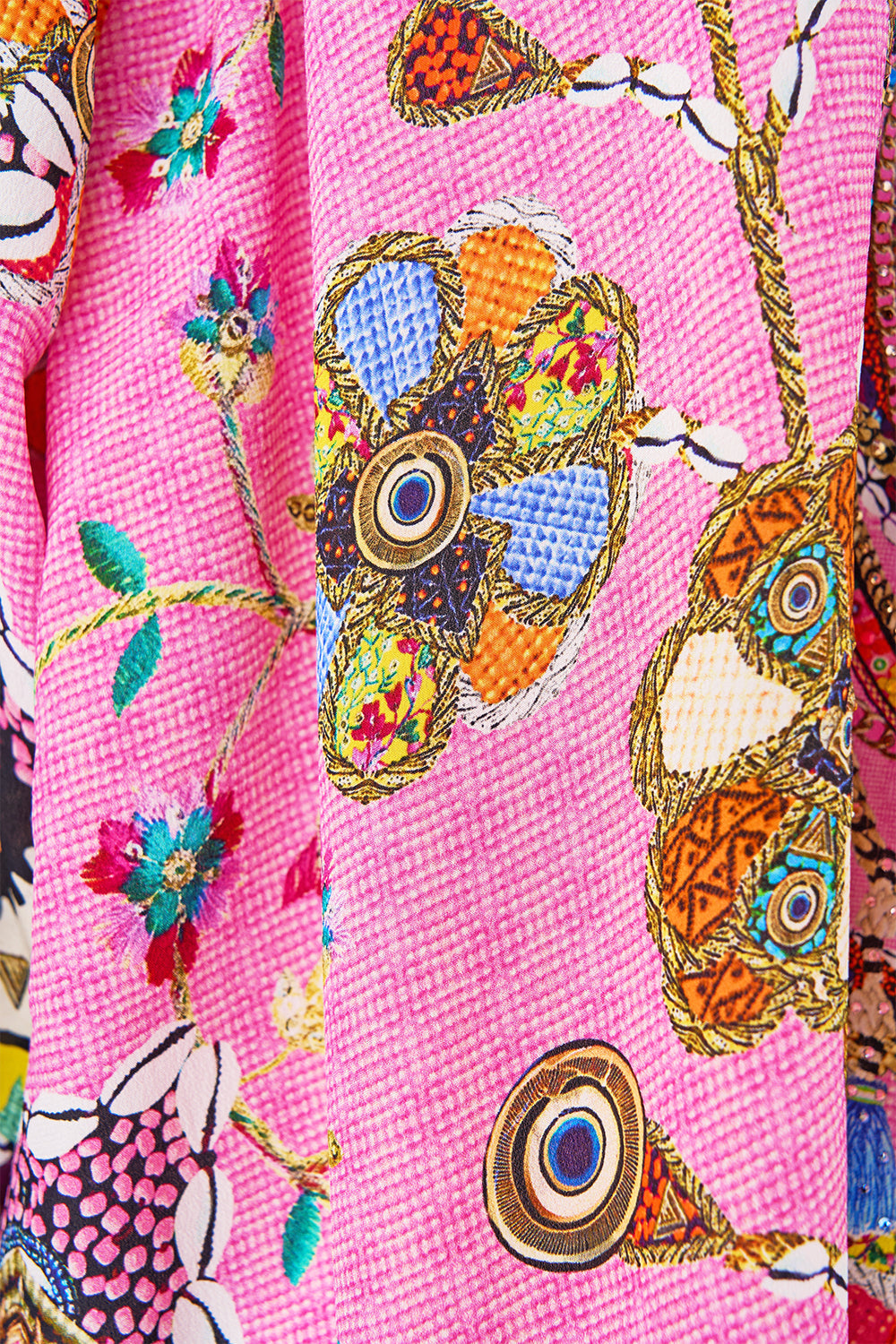 BLUSA CON CORDONES DE PATCHWORK PANORAMA