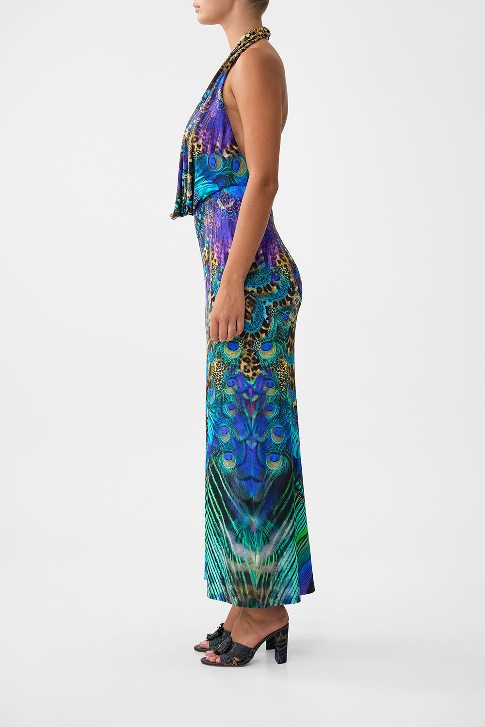 VESTIDO ESCOTADO HASTA EL OMBLIGO COSMIC ZOOLOGY
