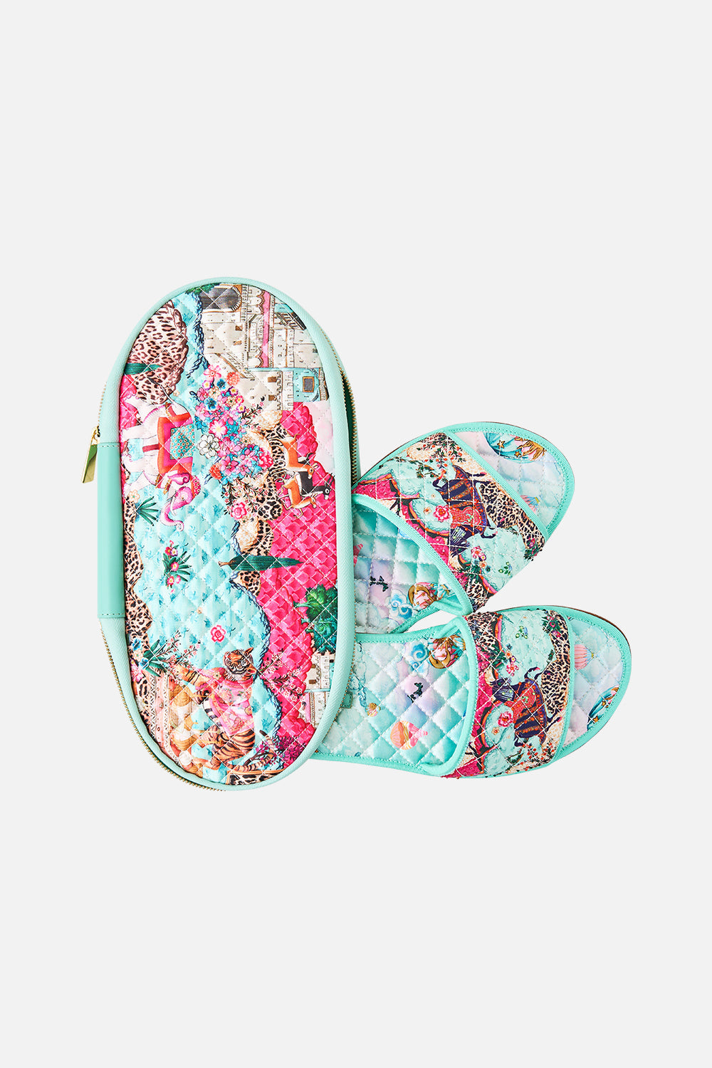 SLIPPERS WITH TRAVEL CASE MINIATURE MOMENTS