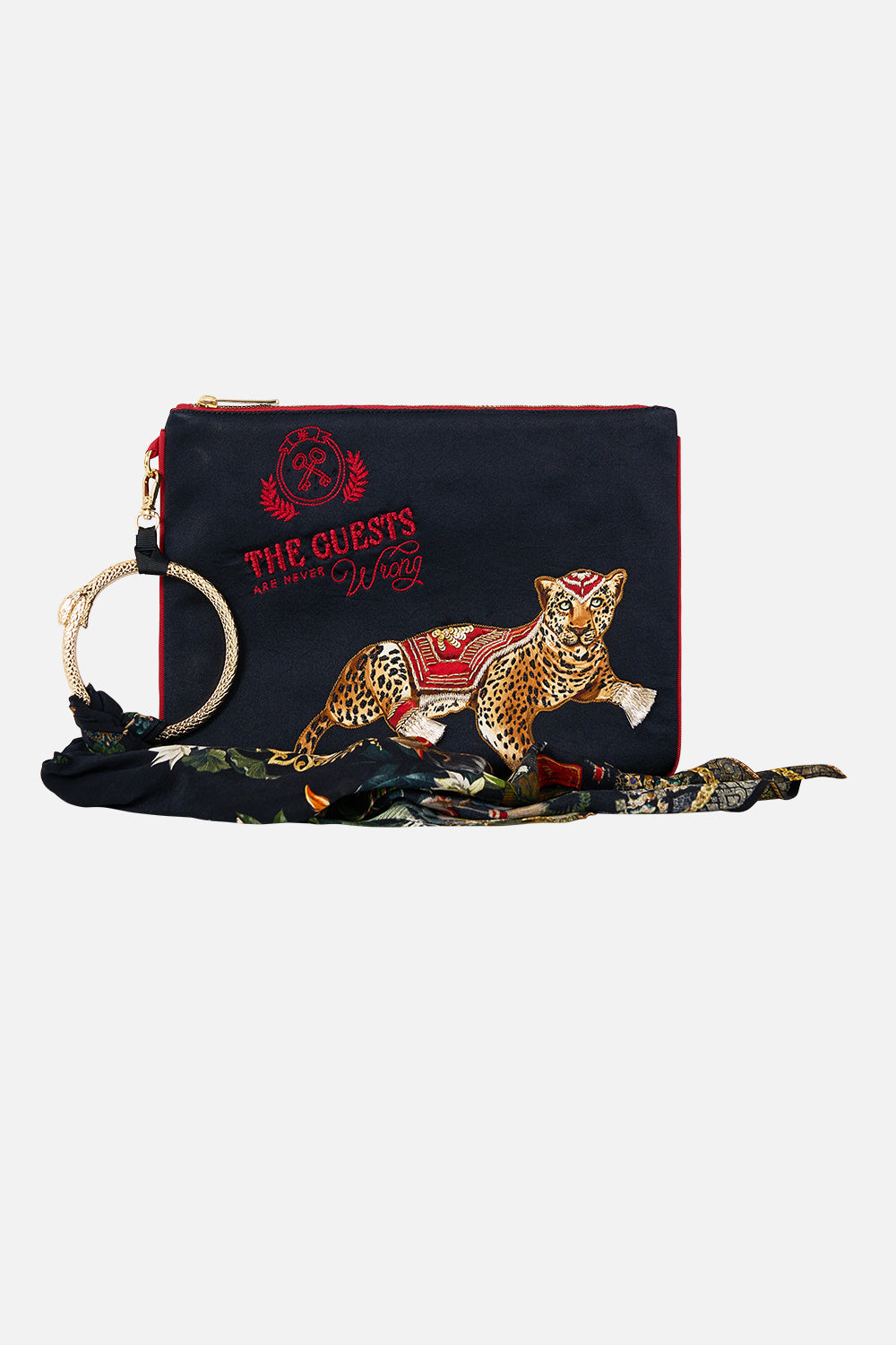 RING SCARF CLUTCH READY FOR MY WELCOME DRINK