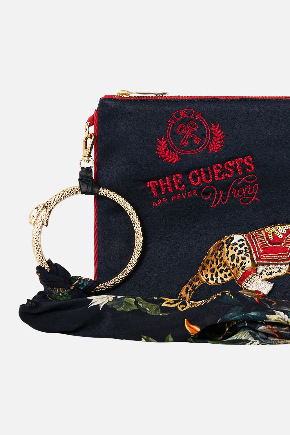 RING SCARF CLUTCH READY FOR MY WELCOME DRINK