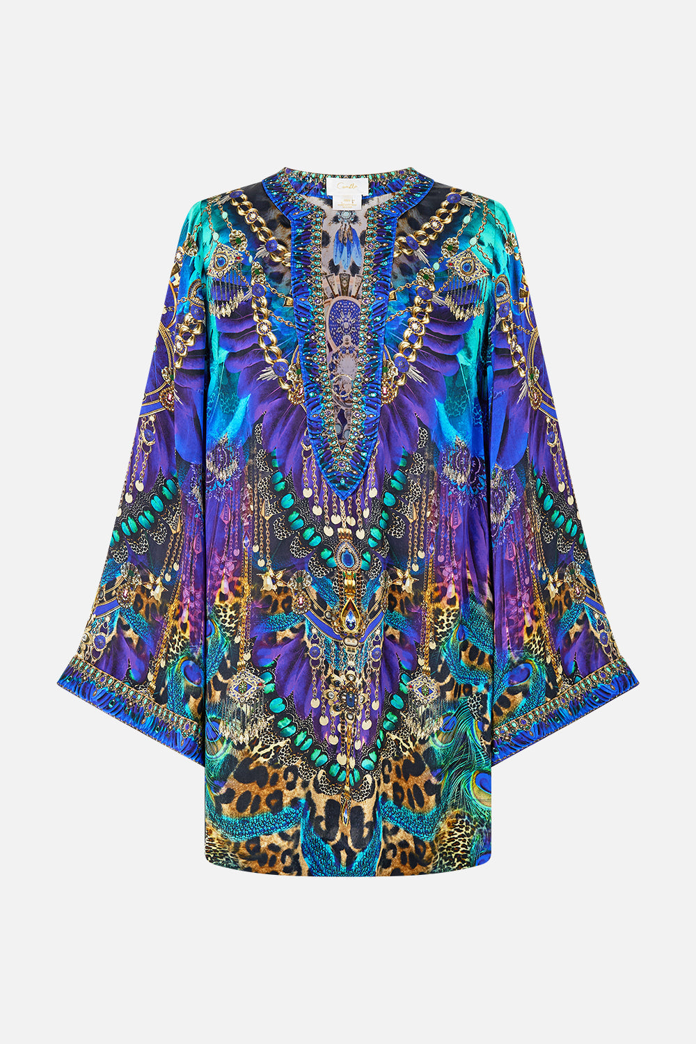 DEEP V NECK HARDWARE SHORT KAFTAN COSMIC ZOOLOGY