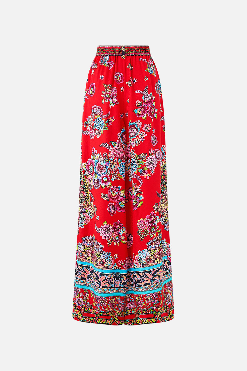 PANTALÓN DE CINTURA ALTA DE PIERNA ANCHA ARTESANOS DE ANATOLIA