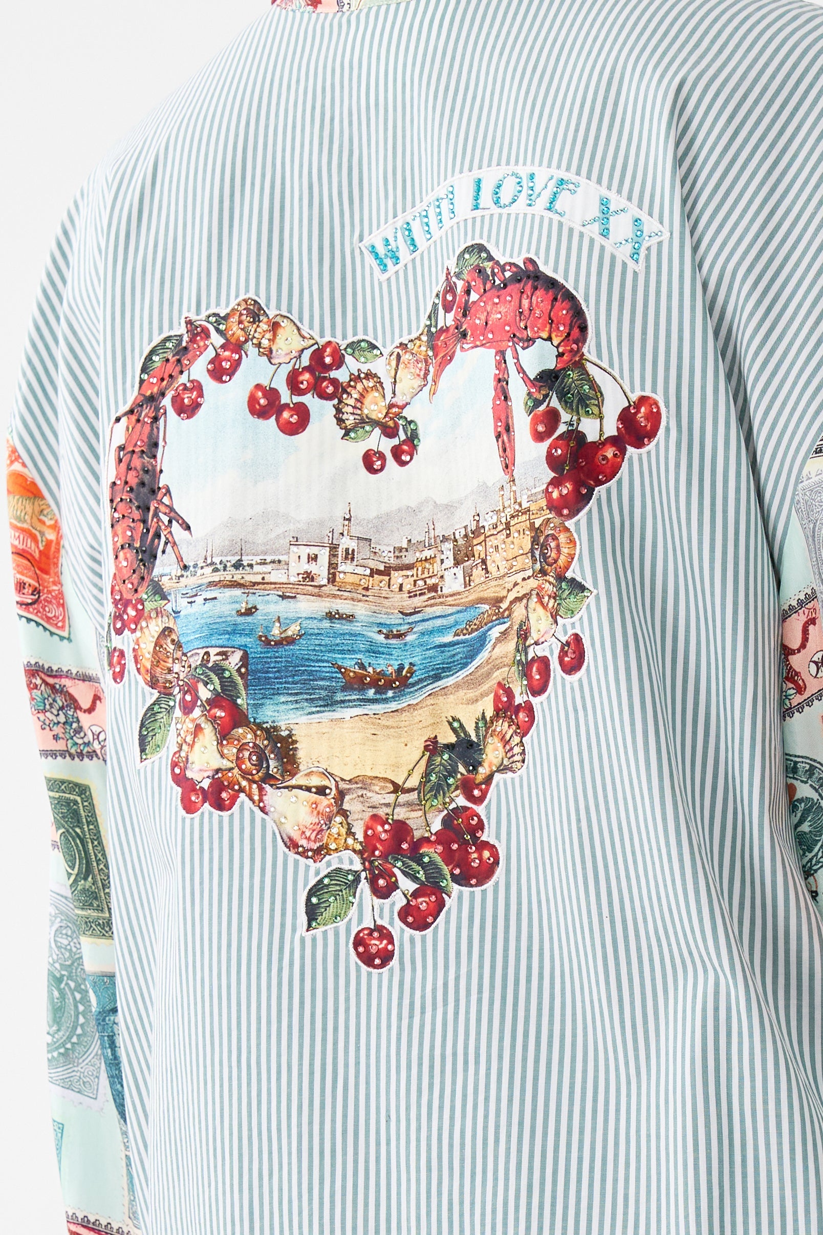 CAMISA LARGA DE TALLA GRANDE CON BOLSILLO CON AMOR DESDE TÜRKIYE