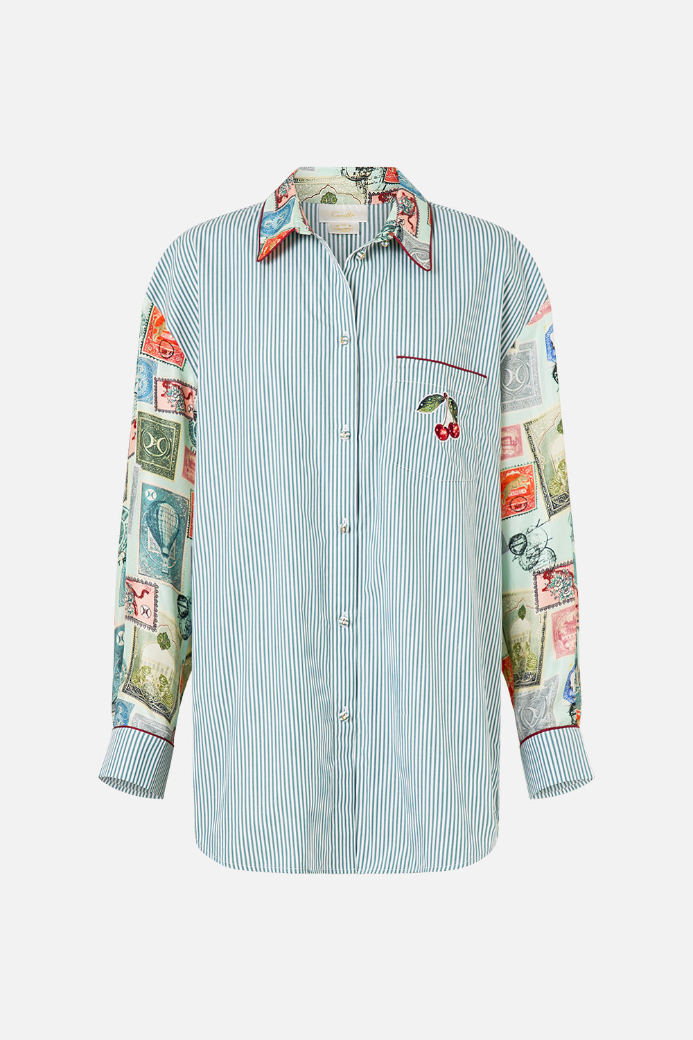 CAMISA LARGA DE TALLA GRANDE CON BOLSILLO CON AMOR DESDE TÜRKIYE