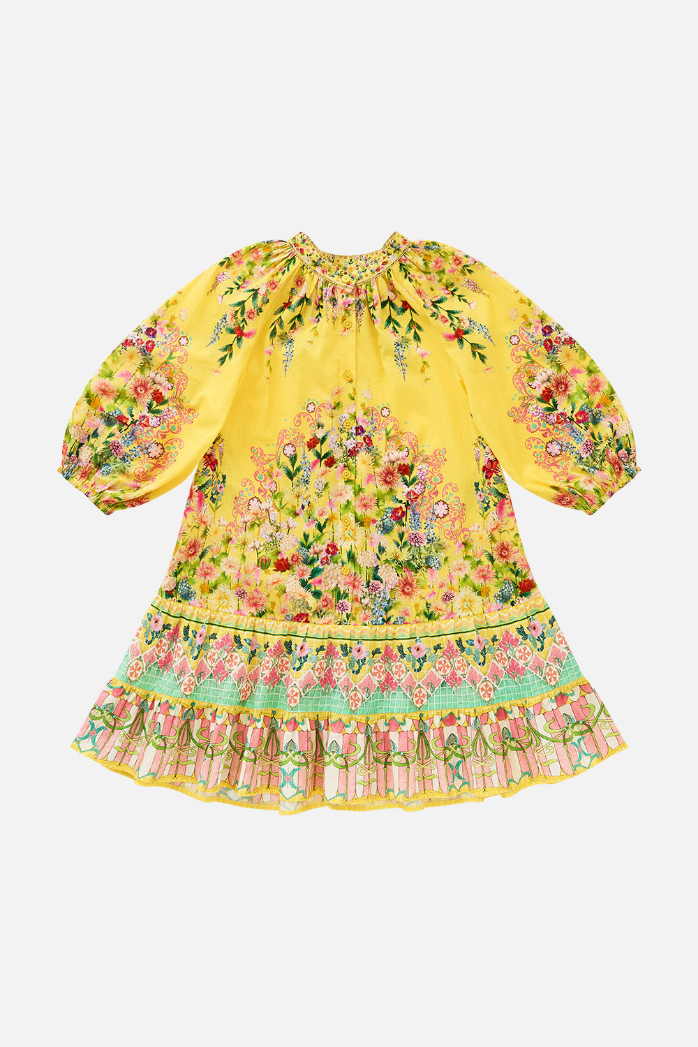 VESTIDO MINI CAMISETA NIÑA CON MANGA ABULLONADA LADY LIMONADA