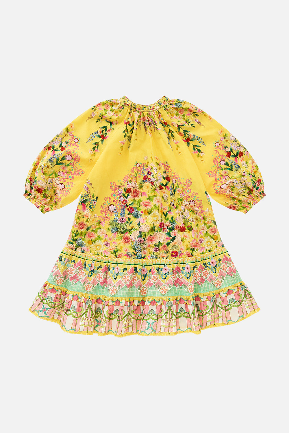 VESTIDO MINI CAMISETA NIÑA CON MANGA ABULLONADA LADY LIMONADA