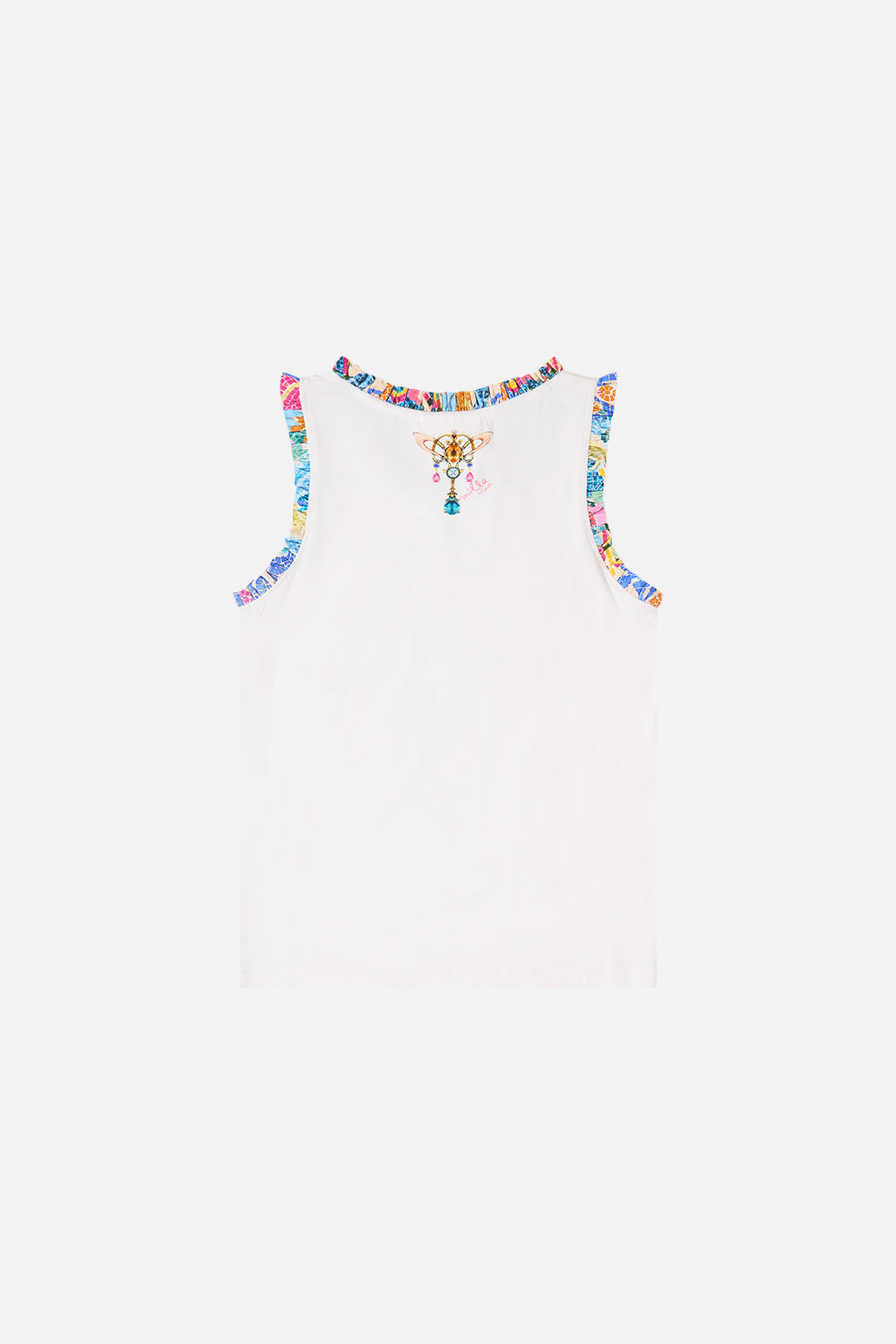 CAMISETA DE TIRANTES PARA NIÑA CON VOLANTE NAVÀS NOUVEAU