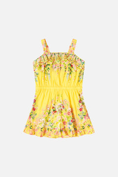 KIDS WIDE STRAP PLAYSUIT WITH FRILL EDGES LADY LIMONADA