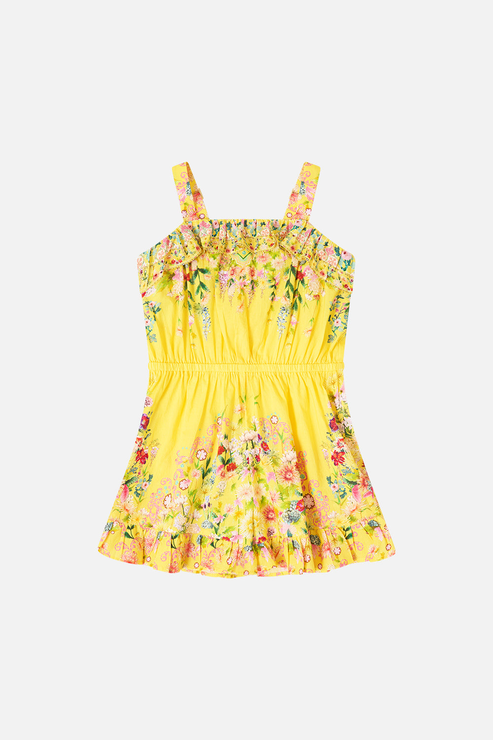 PETO ANCHO PARA NIÑAS CON VOLANTES LADY LIMONADA