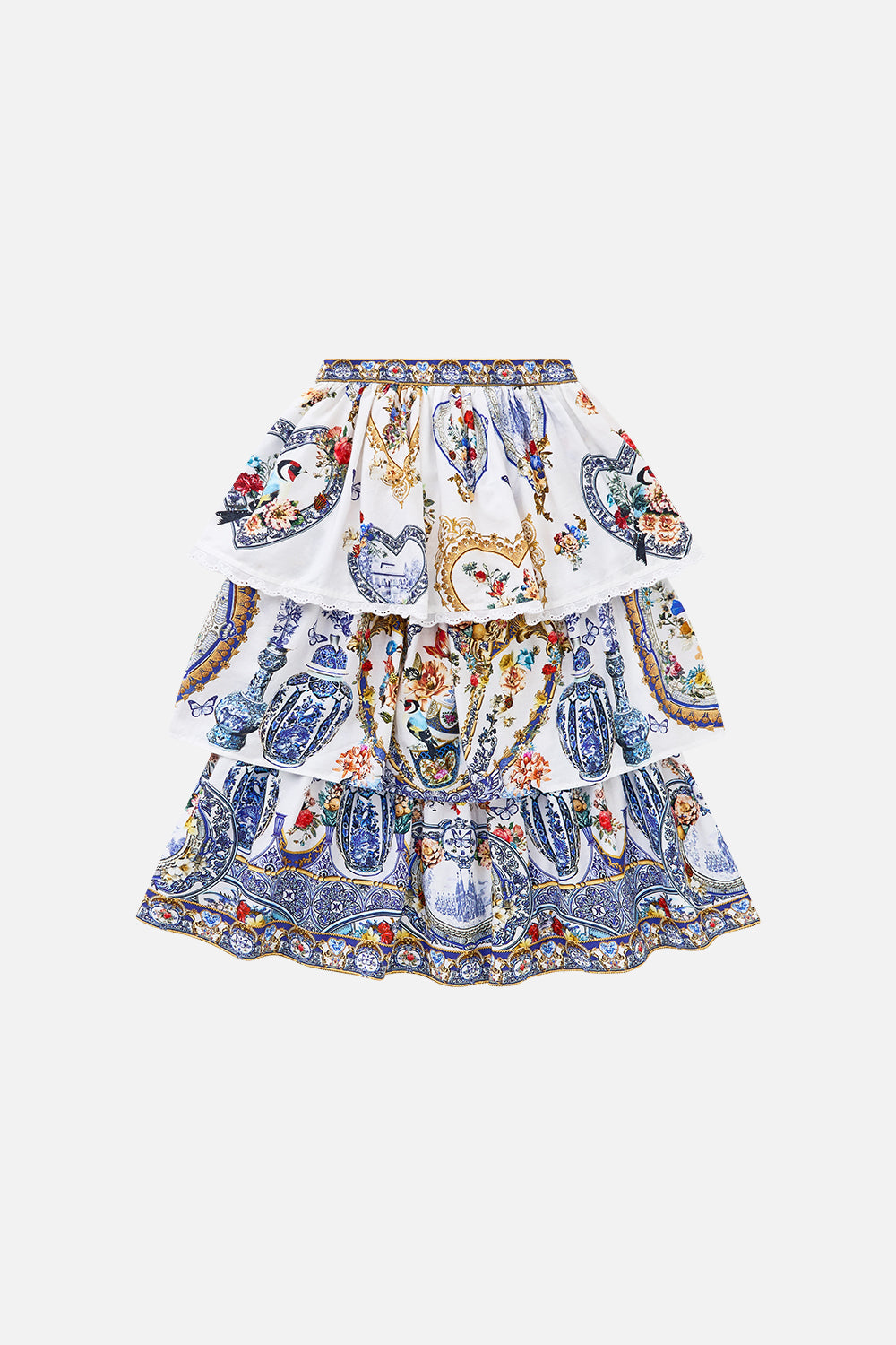 FALDA LARGA DE VOLANTES EN CAPAS PARA NIÑAS THE POTTERY PARLOUR