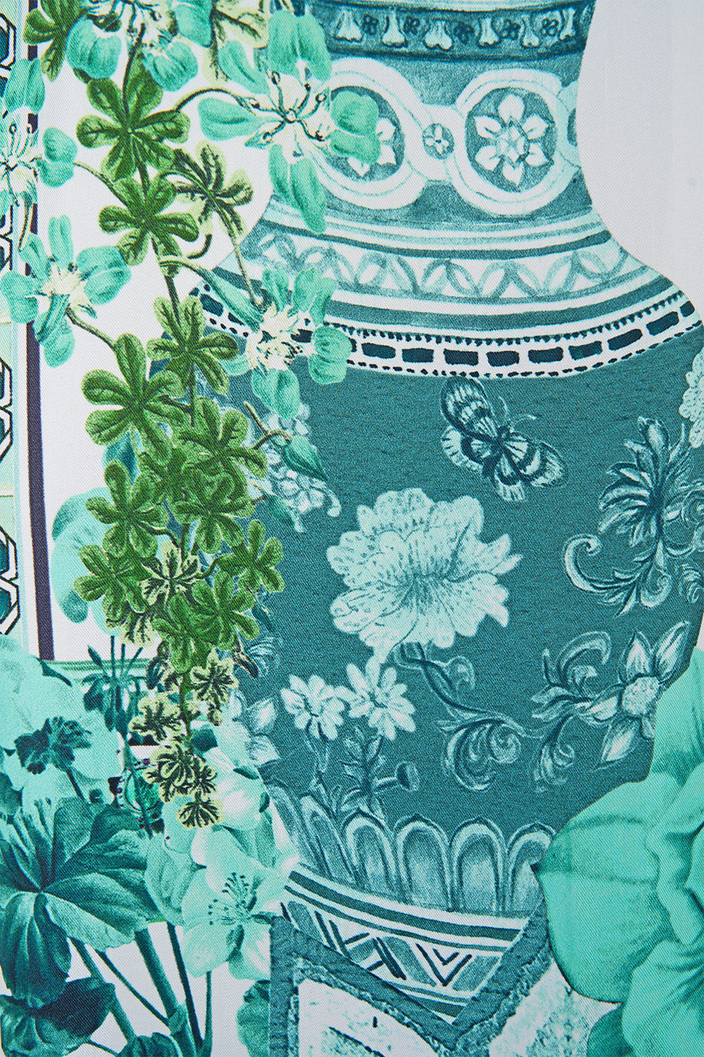 The CAMILLA straight scarf top in our print Balearic Bebé.