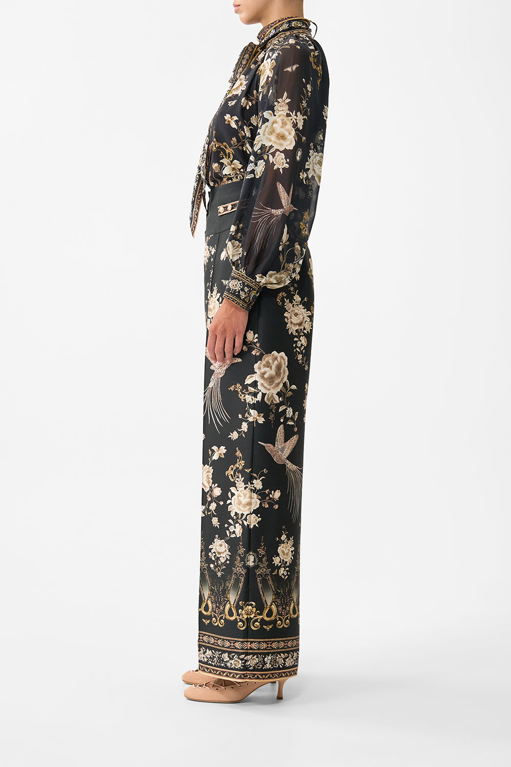 BLUSA RAGLÁN CON LAZO DESMONTABLE FOLCLORE FLAMENCO