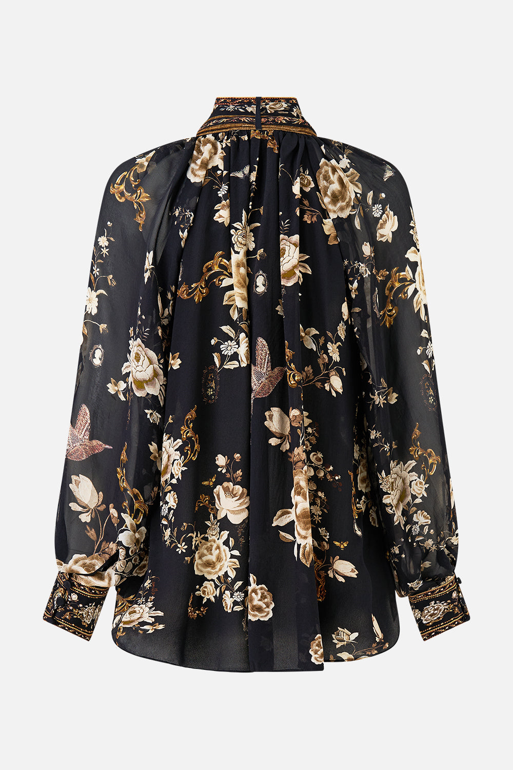 BLUSA RAGLÁN CON LAZO DESMONTABLE FOLCLORE FLAMENCO