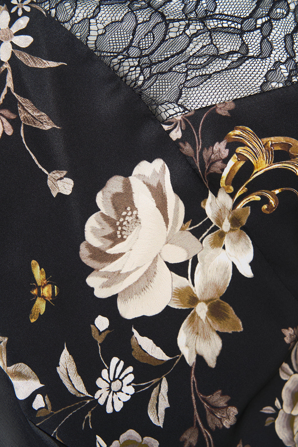 The CAMILLA lace splice one shoulder top in our print Flamenco Folklore.