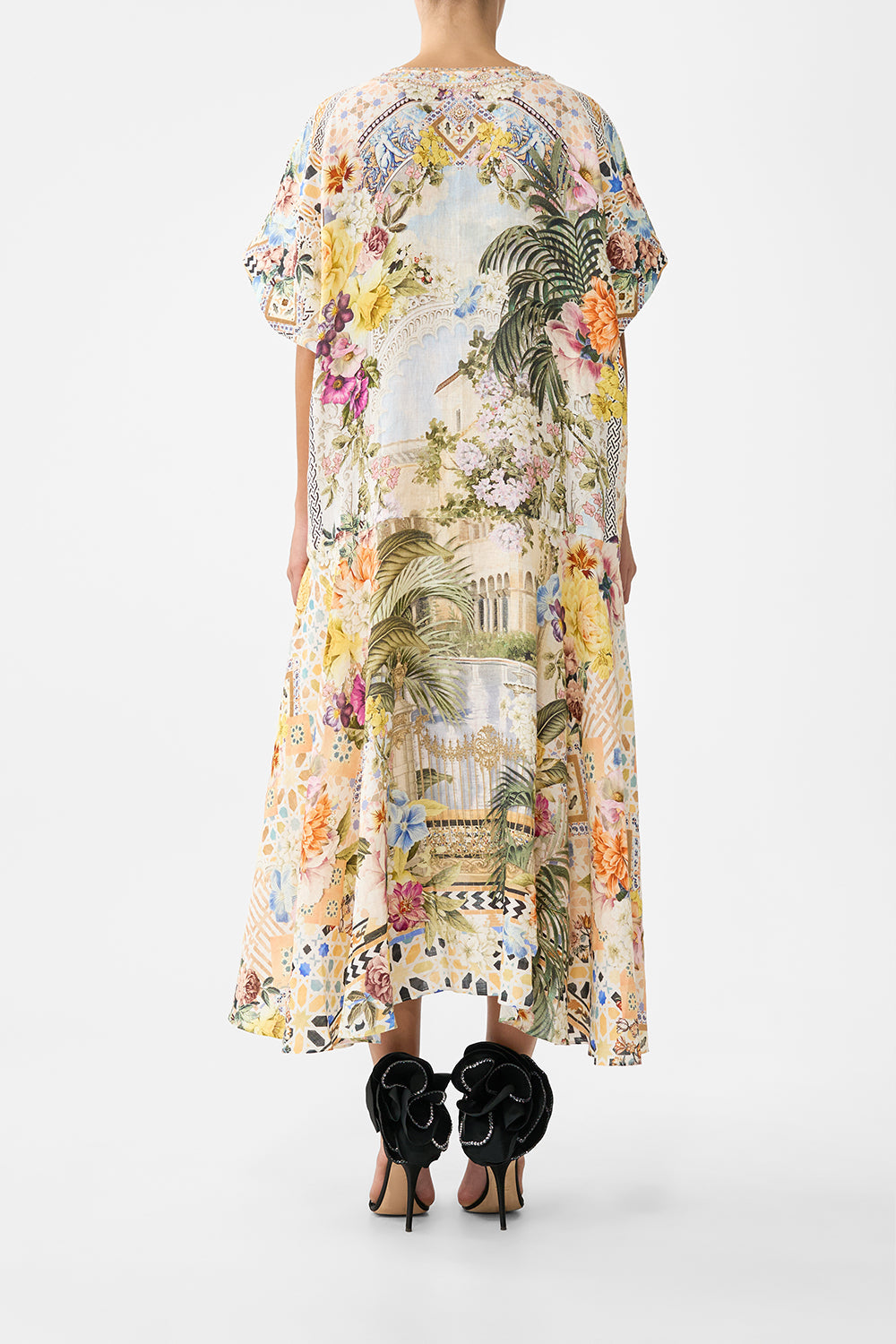 V NECK KAFTAN WITH DROP WAIST THE ARCHITECTS OF ALCÁZAR