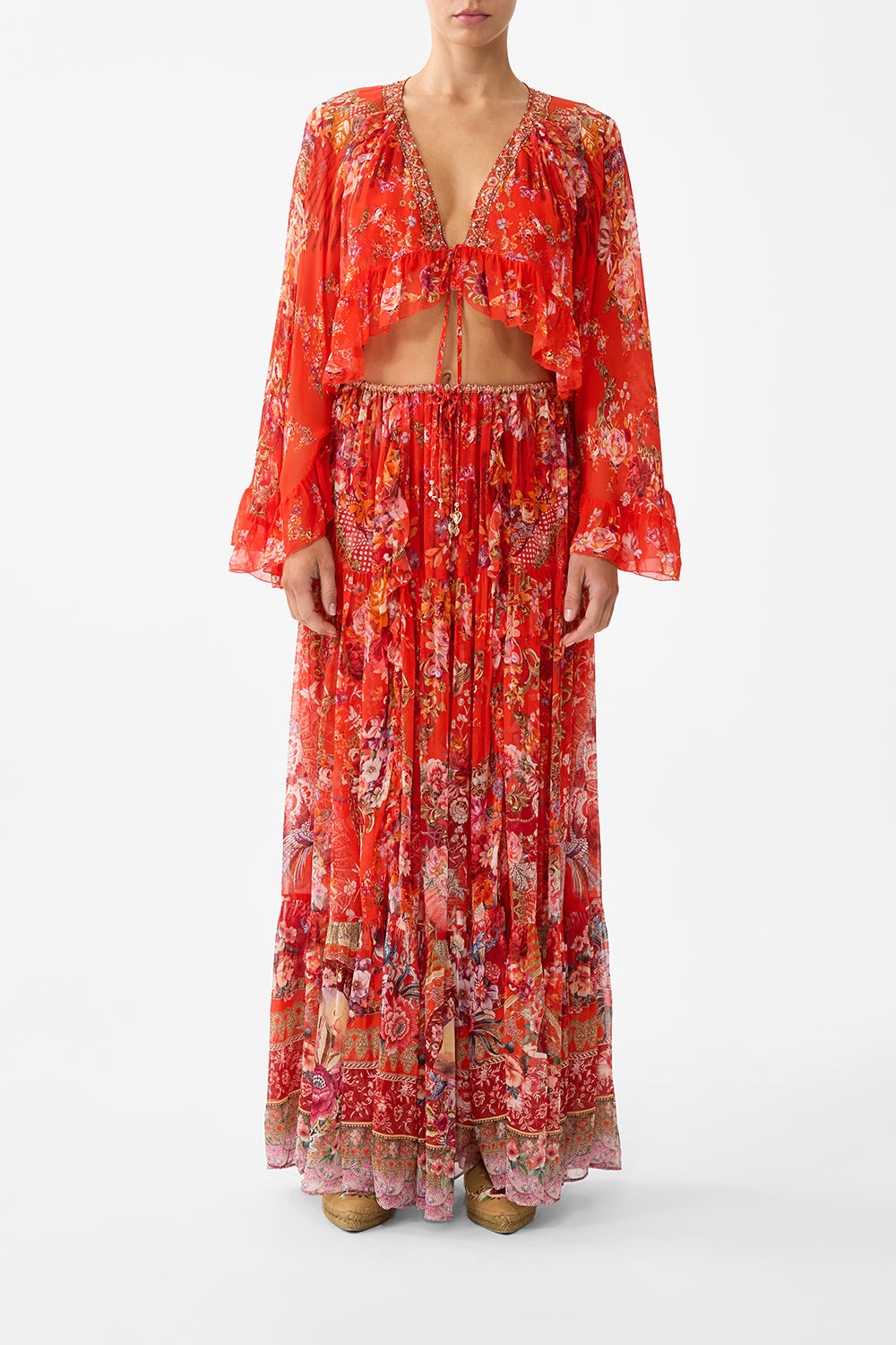 CROP RUFFLE TOP OLÉ OLÉ