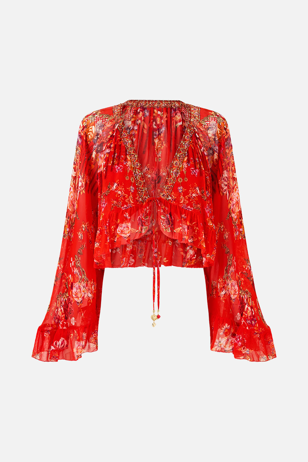 CROP RUFFLE TOP OLÉ OLÉ