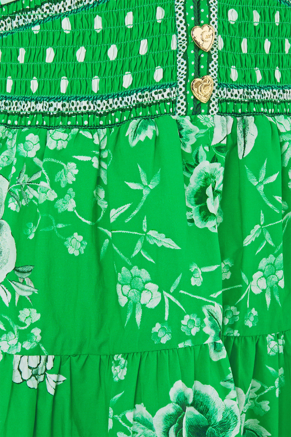 TIERED SHORT DRESS WITH NECK FRILL SACROMONTE SEÑORITA