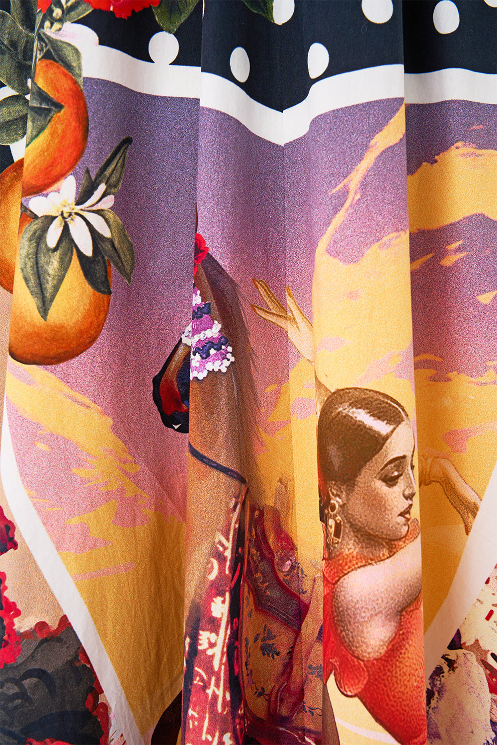 VESTIDO CON VOLANTES Y ADORNOS METÁLICOS DAUGHTERS OF DUENDE