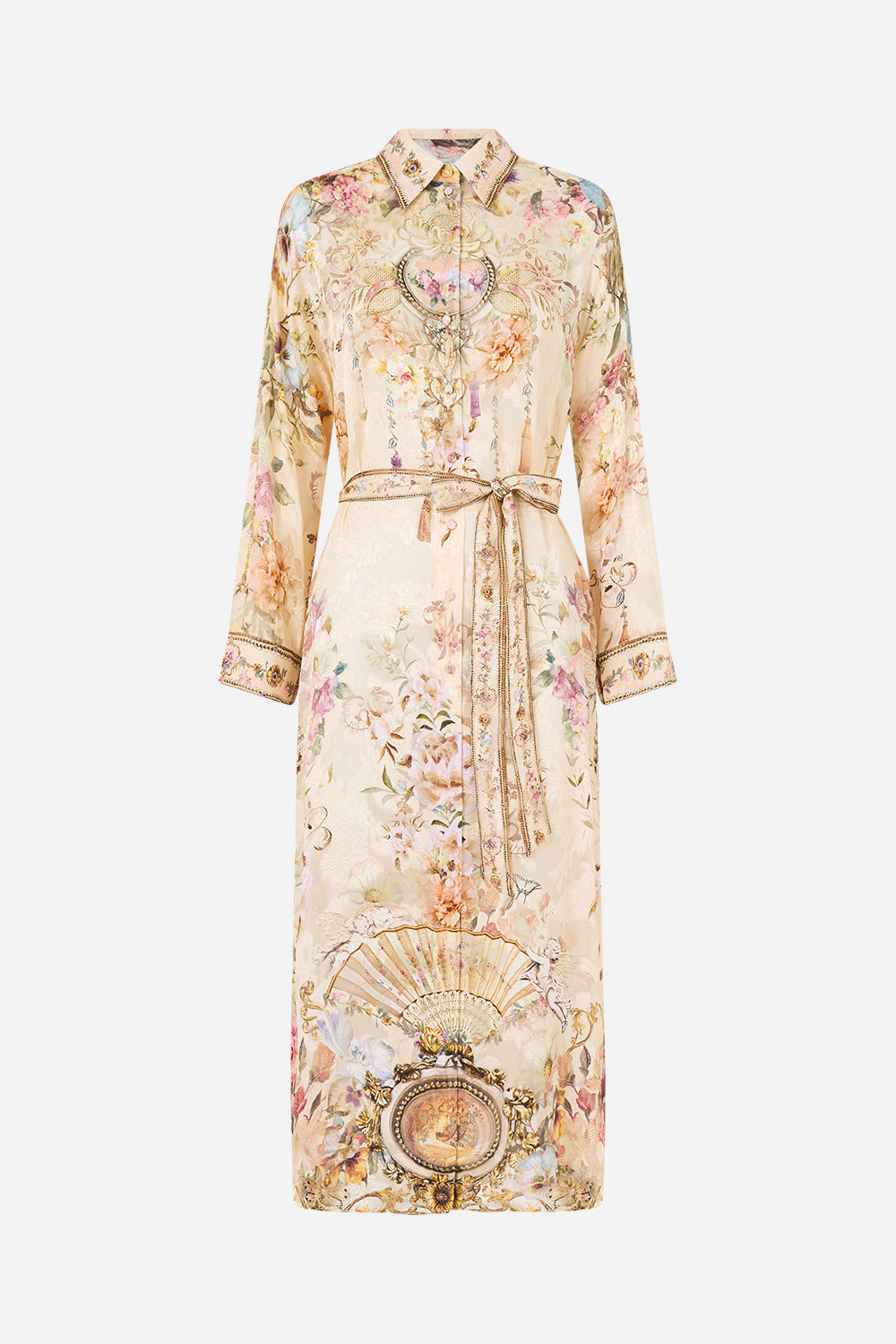 VESTIDO CAMISERO CON DETALLE DE BOTONES EN LA ESPALDA ADORNADO EN ARANJUEZ