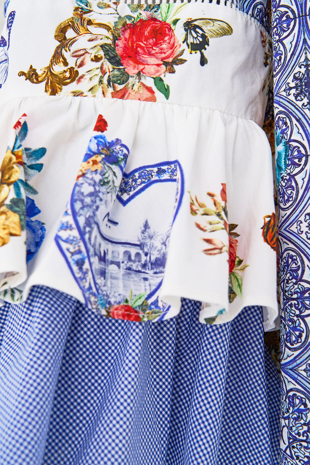 OFF SHOULDER TOP WITH FRILL SLEEVE THE POTTERY PARLOUR