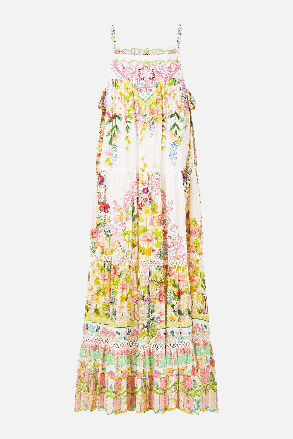 LONG TIERED DRESS WITH BOW TIES THE CALL OF CATALONIA