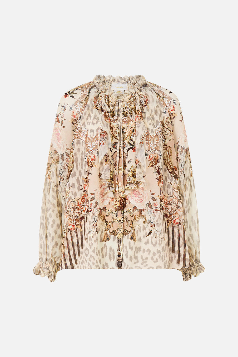 BLUSA RAGLÁN CON VOLANTE DELANTERO ARANJUEZ ANIMALIA