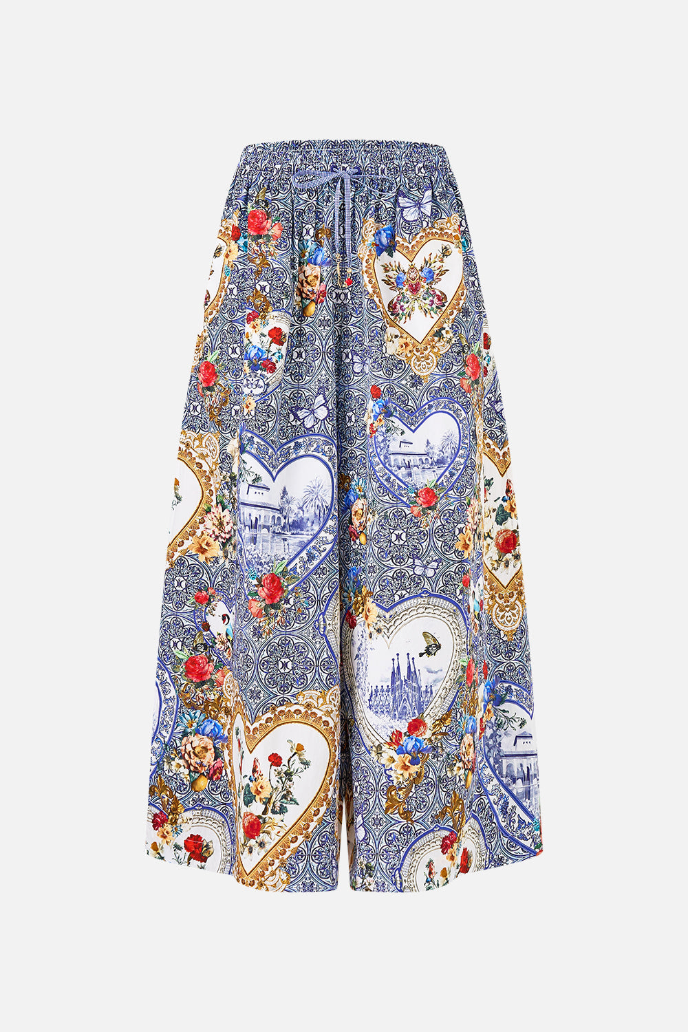 PANTALÓN DE PIERNA ANCHA CON CINTURA ELÁSTICA THE POTTERY PARLOUR