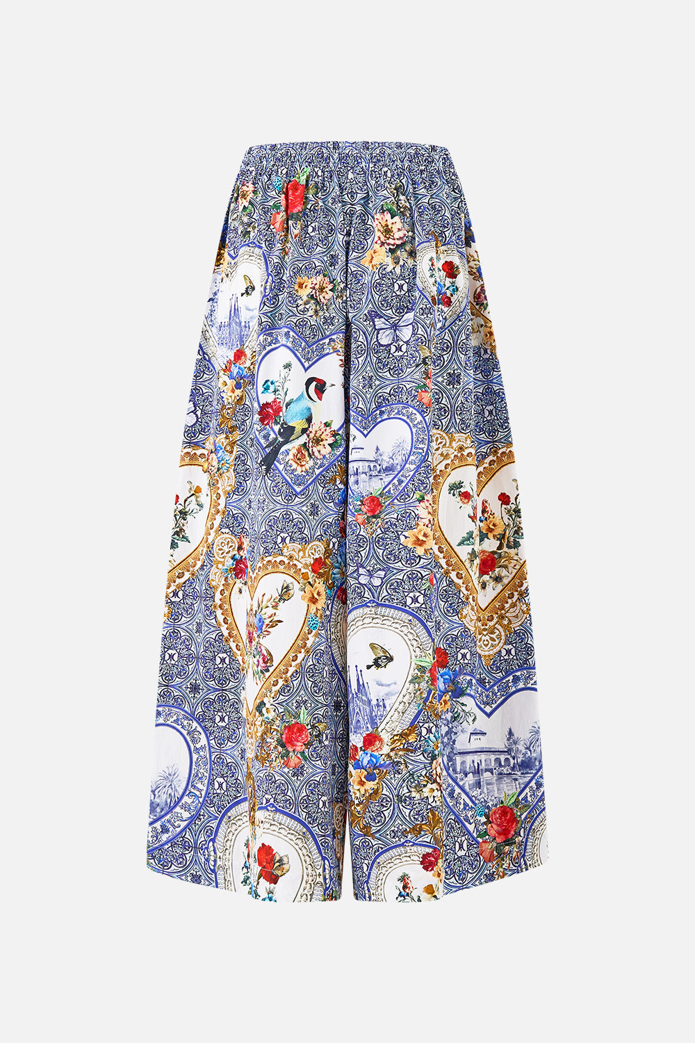 PANTALÓN DE PIERNA ANCHA CON CINTURA ELÁSTICA THE POTTERY PARLOUR