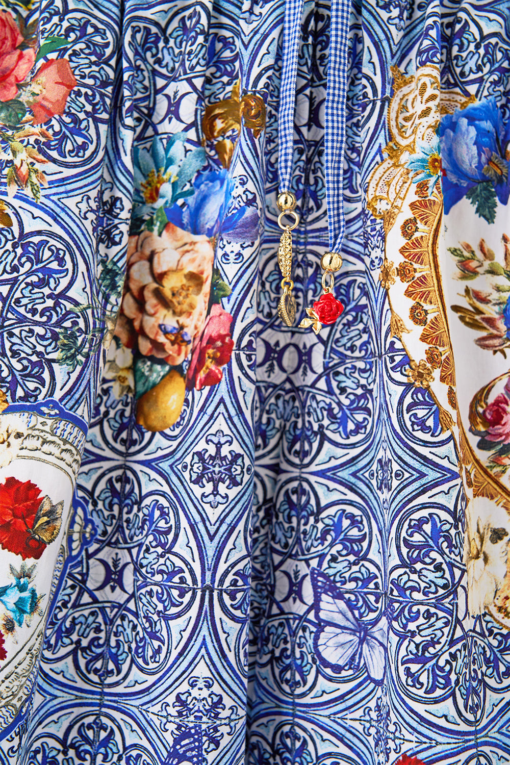 PANTALÓN DE PIERNA ANCHA CON CINTURA ELÁSTICA THE POTTERY PARLOUR