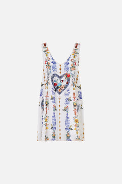 SHORT POCKET DRESS WITH LOW BACK THE POTTERY PARLOUR