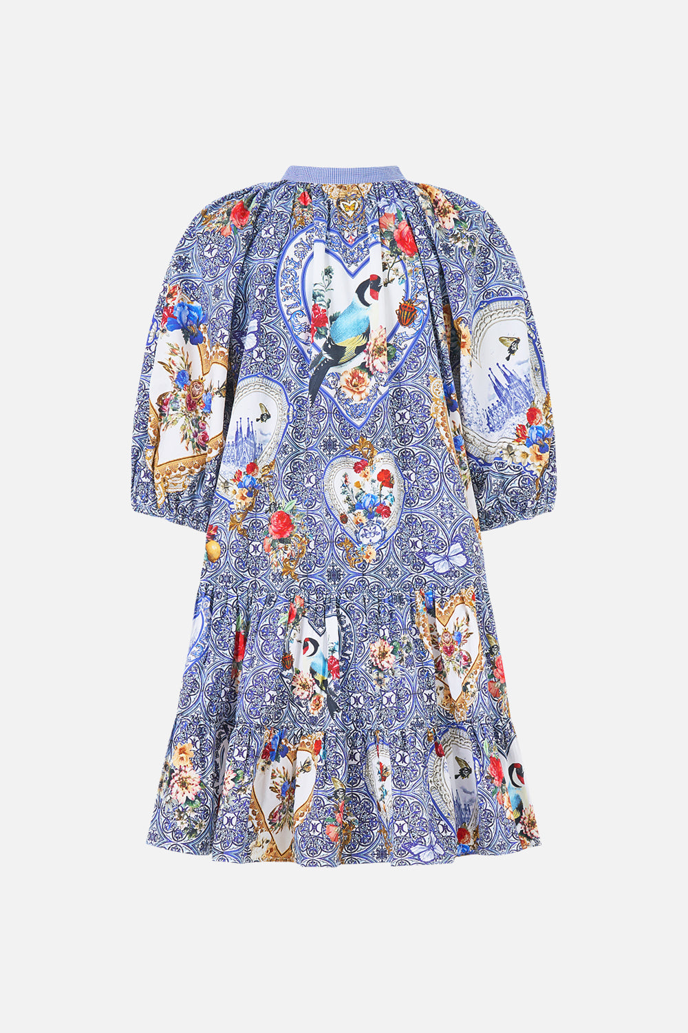 VESTIDO CAMISERO CON MANGAS ABULLONADAS THE POTTERY PARLOUR