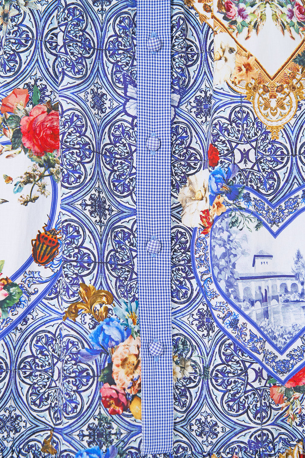 VESTIDO CAMISERO CON MANGAS ABULLONADAS THE POTTERY PARLOUR