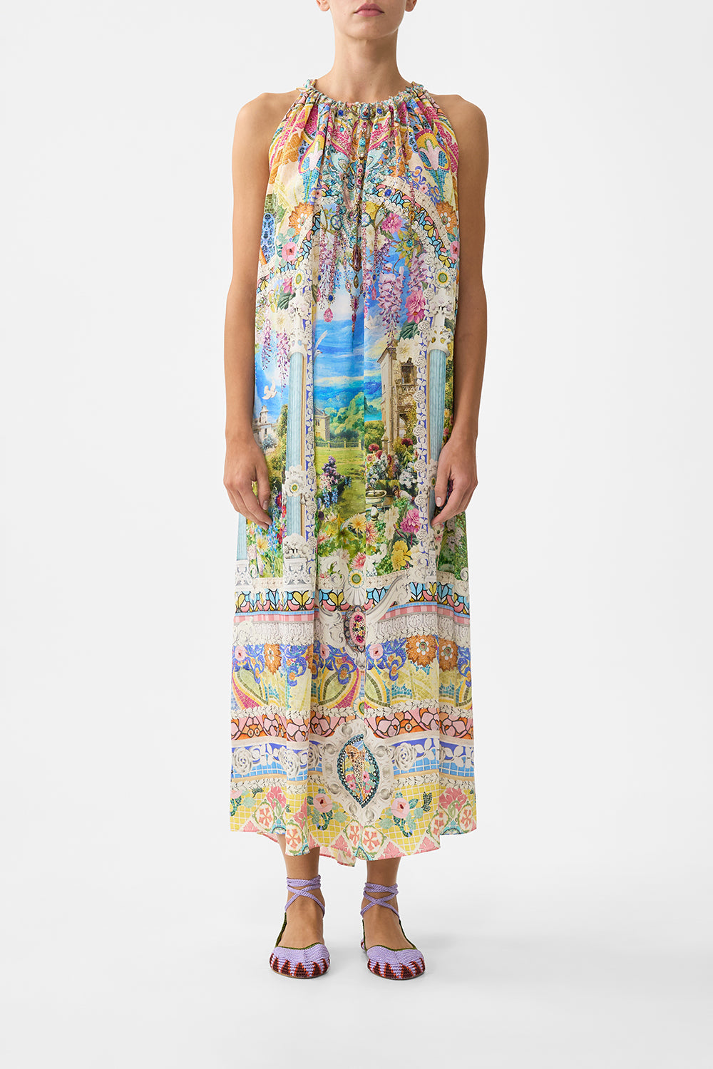 DRAWSTRING DRESS NAVÀS NOUVEAU
