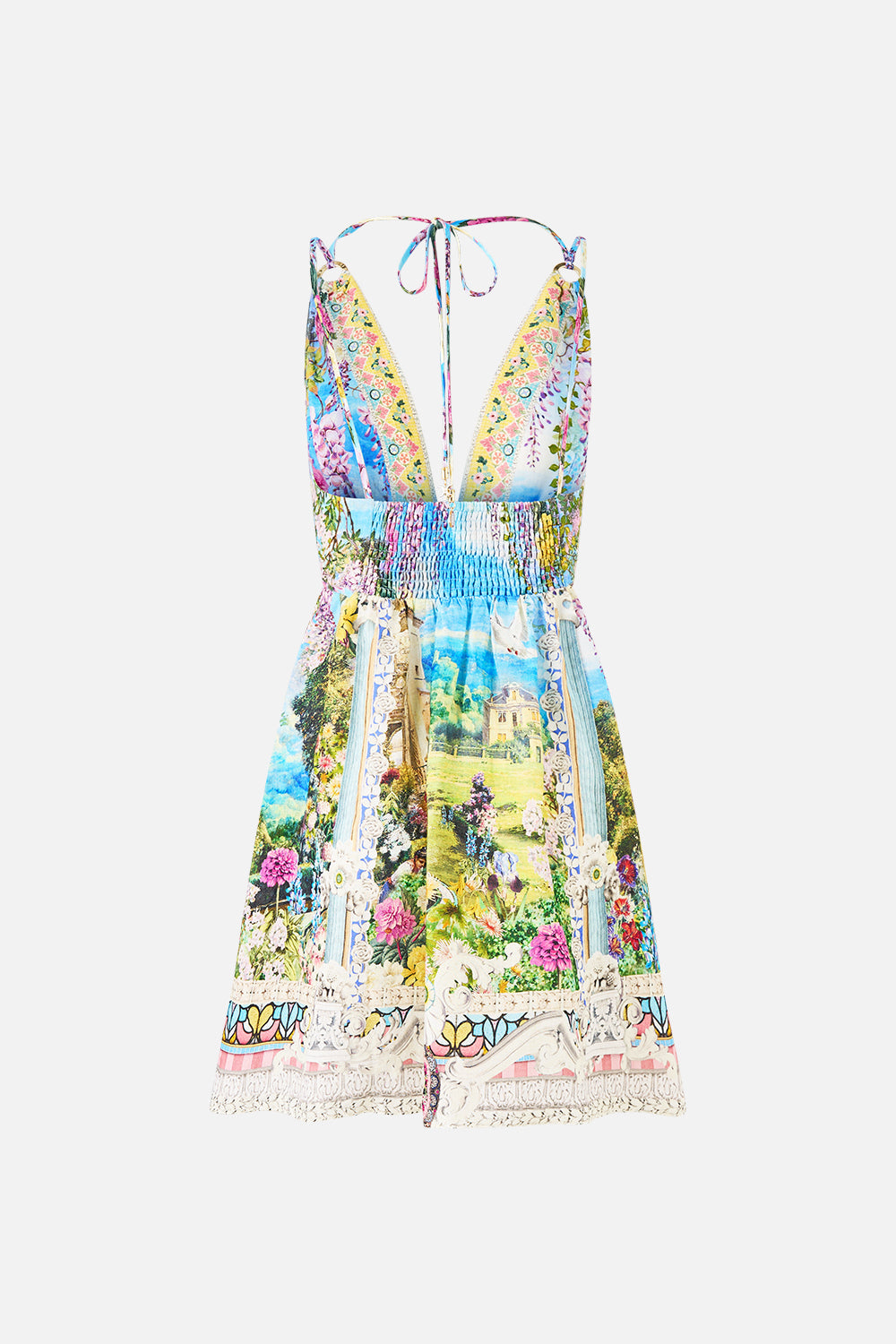 VESTIDO CORTO EVASÉ CON ADORNOS METÁLICOS NAVÀS NOUVEAU
