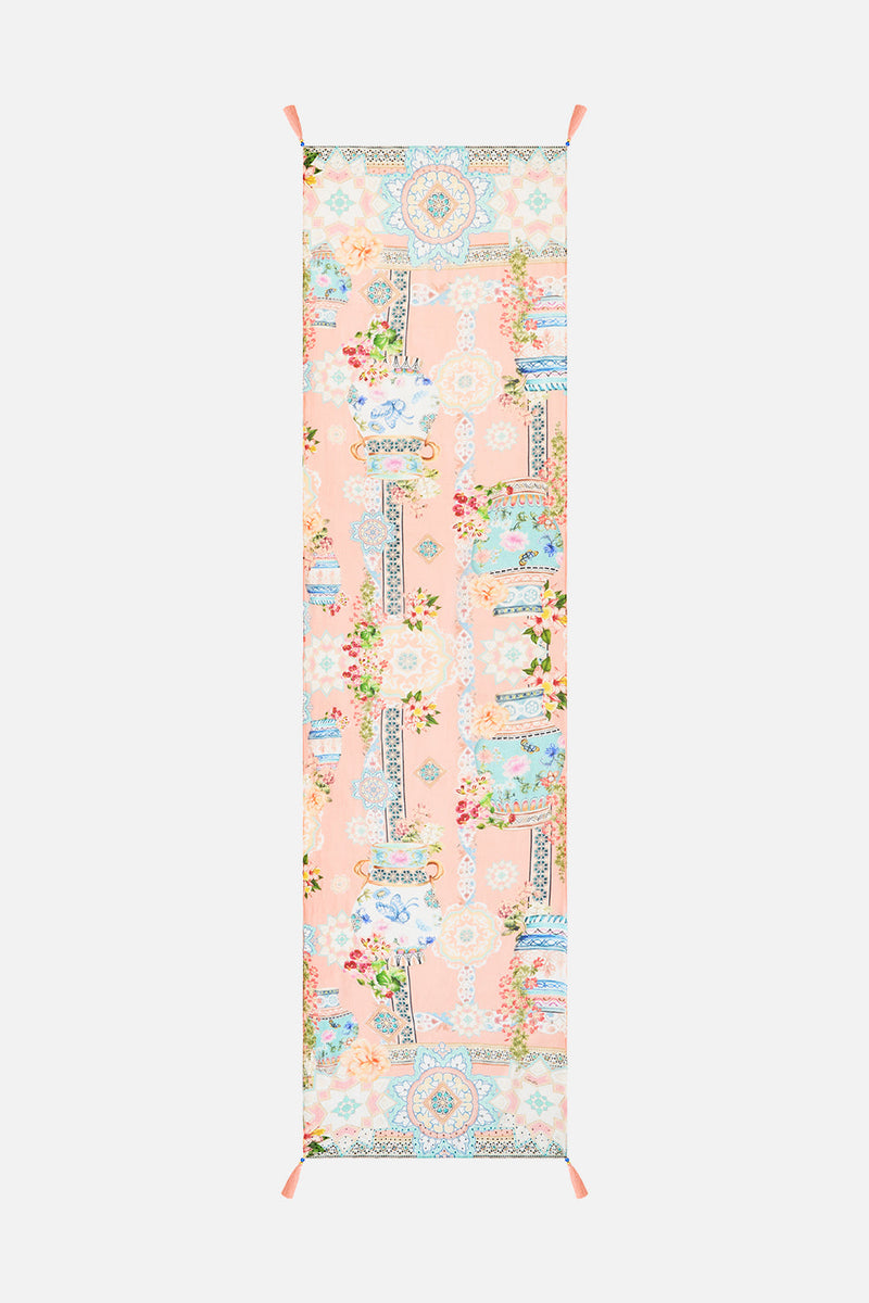 LONG SILK CRINKLE CHIFFON SCARF SACROMONTE SEÑORITA
