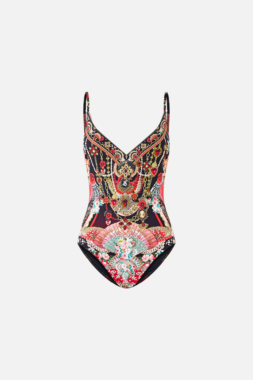 V NECK UNDERWIRE ONE PIECE W BACK CLOSURE DAUGHTERS OF DUENDE