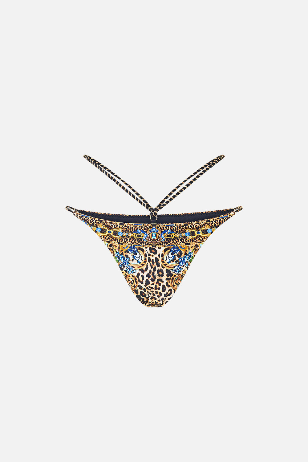 BRAGUITA DE BIKINI CON MÚLTIPLES TIRAS Y ADORNOS DE ANILLOS ESTILO SEVILLANO
