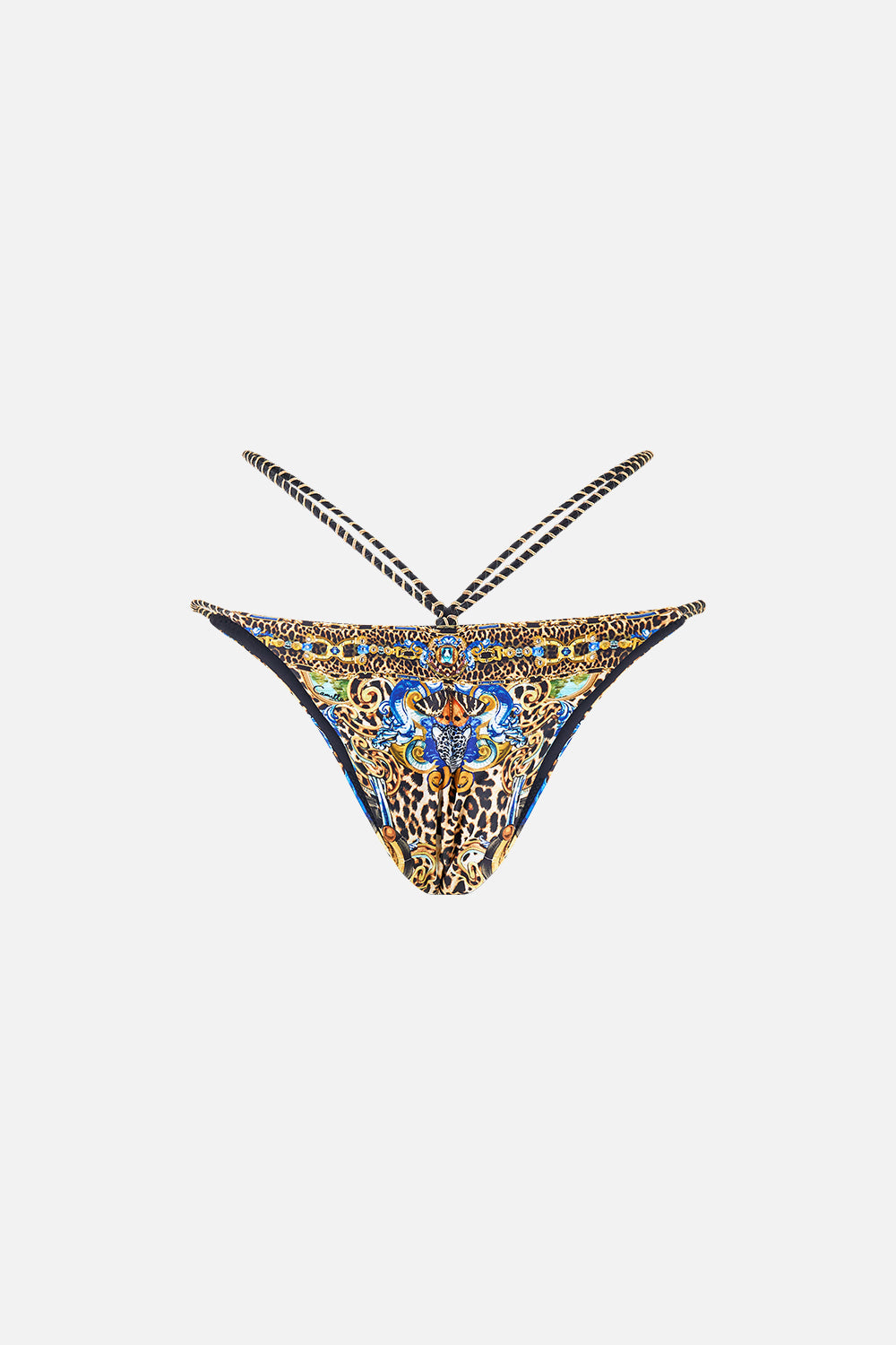 BRAGUITA DE BIKINI CON MÚLTIPLES TIRAS Y ADORNOS DE ANILLOS ESTILO SEVILLANO