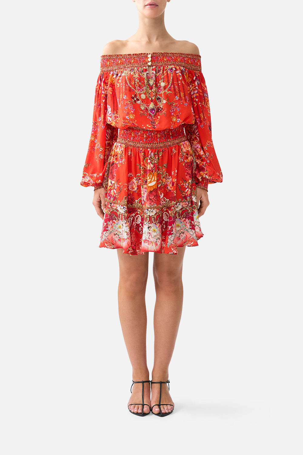 The Olé Olé Off Shoulder Short Dress | CAMILLA US – CAMILLA