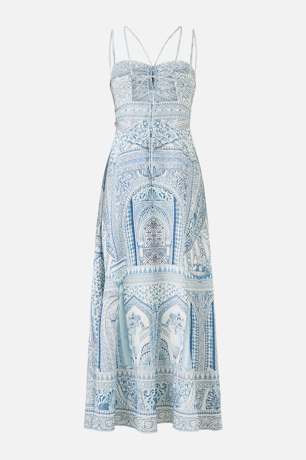 VESTIDO CON DETALLE DE TIRANTES EL ZUMBIDO DE LA ALHAMBRA